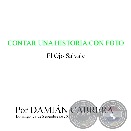 CONTAR UNA HISTORIA CON FOTO - El Ojo Salvaje - Por DAMIN CABRERA - Domingo, 28 de Setiembre de 2014